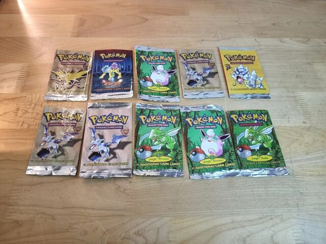 Preços baixos em Pokémon TCG Jungle Lacrado Collectible Card Game Packs em  Inglês