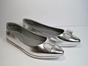 Cole Haan ZeroGrand Women's Metallic Bow Skimmer Ballet Shoes Size 8.5 B NWOB - Picture 1 of 11