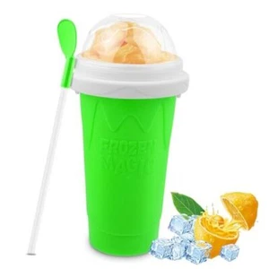 Slushie Maker Cup - Magic Quick Frozen Smoothies Cup for Homemade Milk Green - Picture 1 of 7
