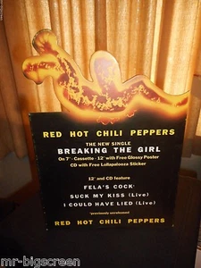 RED HOT CHILI PEPPERS - ORIGINAL PROMO CARDBOARD COUNTERTOP DISPLAY - 1991 - Picture 1 of 1