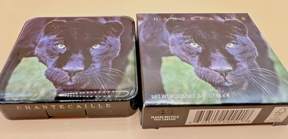 Chantecaille Limited Edition Black Jaguar Eye Shadow Quartet Palette New In Box - Image 1 of 4
