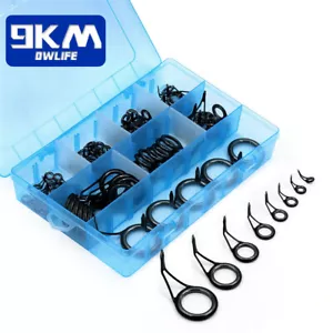 Kit de reparación de cañas telescópicas guía de caña de pescar giratoria de acero inoxidable 8 piezas ~ 105 piezas - Imagen 1 de 13