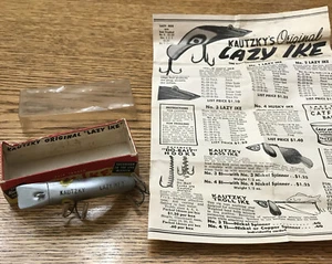 BEAUTIFUL KAUTZKY LAZY IKE 3 LURE 3" KL-34 silver scale LARGE BOX-INSERT - Picture 1 of 10