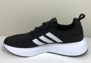 Adidas Swift Run 23 Men's 10.5 Athletic Sneaker Running Shoe Black/White ID4981 - Picture 1 of 9