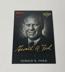 Gerald R. Ford 1/1 Red Foil Leaf Decision 2016 Vault Candidate Portrait - Picture 1 of 3