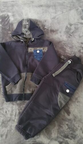 DL Poject 86 Boys Blue Jersey Joggers Tracksuit Size 3/4 Years 