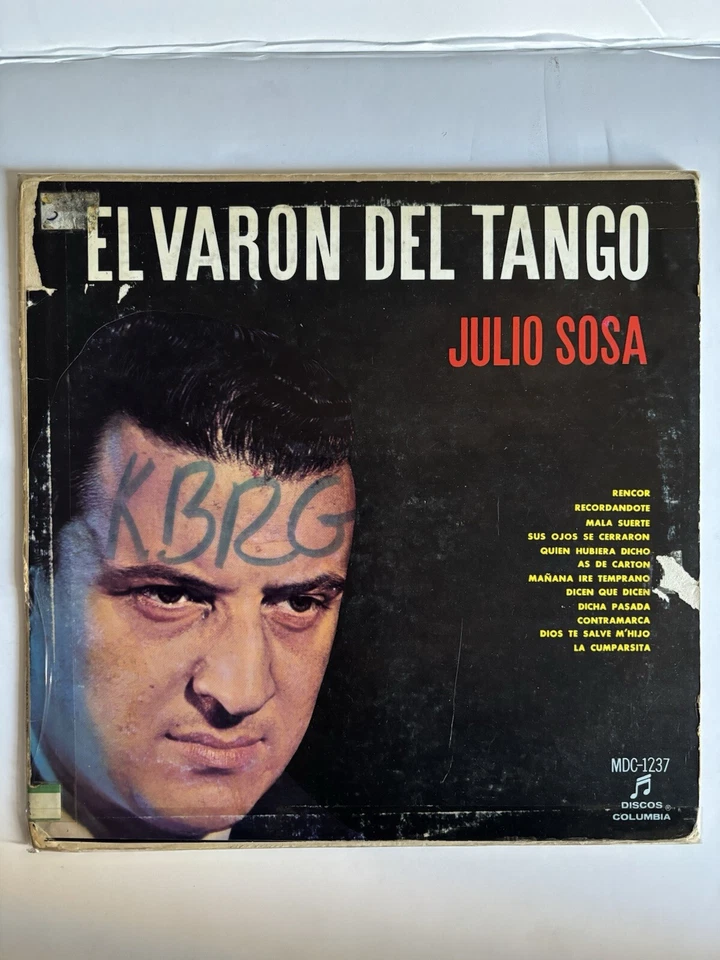 JULIO SOSA EL VARON DEL TANGO LP rare MDC- 1237 KBRG RADIO - Image 1 of 4
