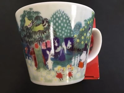Moomin Valley Water Color Soup Mug Cup Yamaka Japan MM323-36 - Image 1 of 4