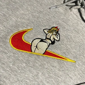 Custom Anime Zero Two Power Embroidered Crewneck Sweatshirt Hoodie TShirt - Picture 1 of 10