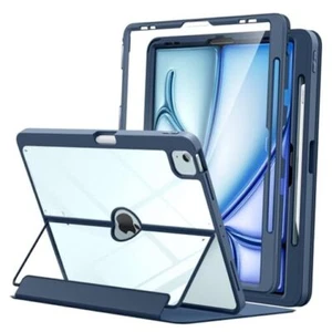 for iPad Air 13 Inch Case M2 2024 with Pencil Holder, iPad Air 13 Navy Blue - Picture 1 of 7