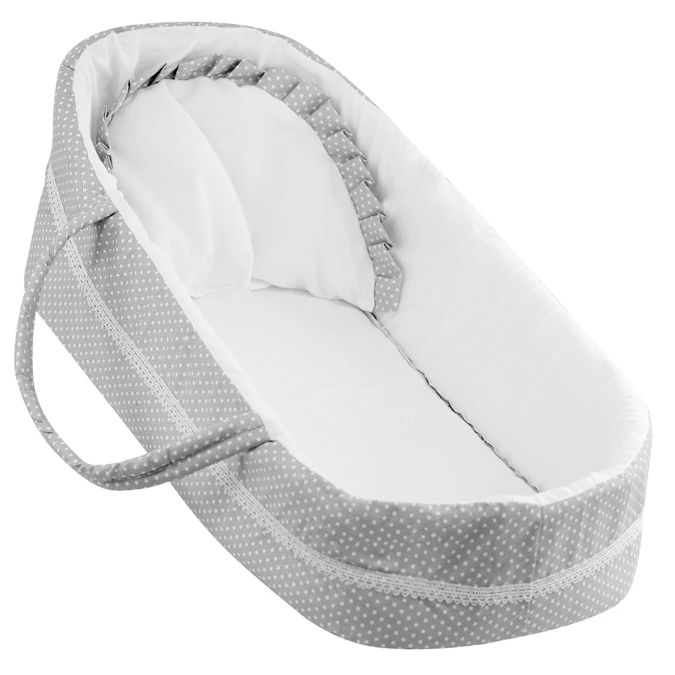 Large Carry Cot for Reborn Dolls Baby Doll Bed Cot Carrier with Pillow BiBi Doll - Image 1 of 4