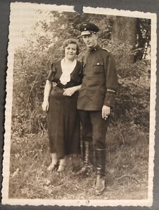 2 WK Königsberg 1934/36 Hochzeitsfoto Bahnpolizei Uniform A062-70 - Bild 1 von 1