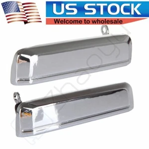 2x Door Handles Chrome Exterior Right Left For Nissan Pickup 1995 1996 1997 - Picture 1 of 6
