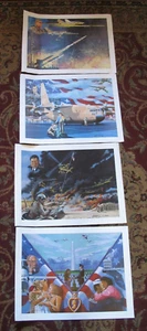 S/4 BOB JENNY art prints 303/25000 US Military Desert Storm Shield Bush Powell - Picture 1 of 9