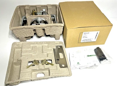 Schlage AL80PD SAT 626 Storeroom Lock Saturn Satin Lever Door - Image 1 of 4