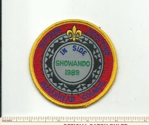 PATCH DJ SCOUT BSA 1989 INDIANHEAD COUNCIL SHOWANDO ESTERNO SCOUTING INTERNO NUOVO DI ZECCA! - Foto 1 di 1