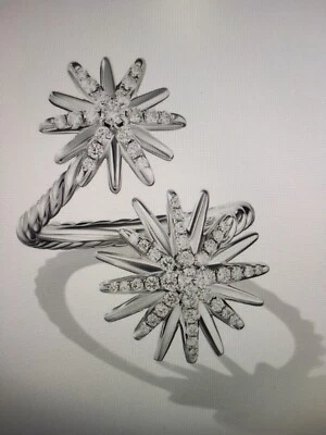 Anillo David Yurman Starburst Diamante Bypass Plata 925 0,27 quilates T.W. Foto 1 de 4