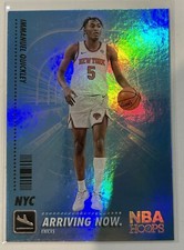 2020-21 Panini NBA Hoops Arriving Now Holo Immanuel Quickley #SS-2 Rookie RC