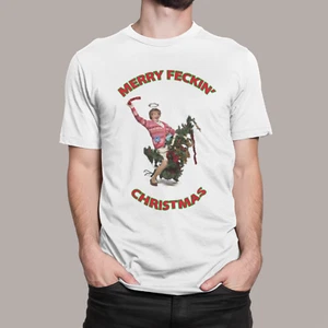 CAMISETA DIVERTIDA PARA HOMBRE FELIZ NAVIDAD, SEÑORA MARRÓN CHICOS, PRESENTE, REGALO, NAVIDAD - Imagen 1 de 14