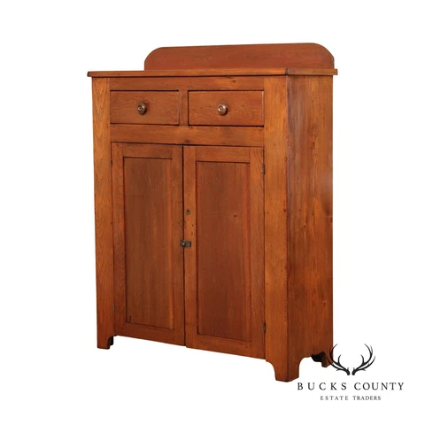 Antique Farmhouse Pine Jelly Cupboard Cover