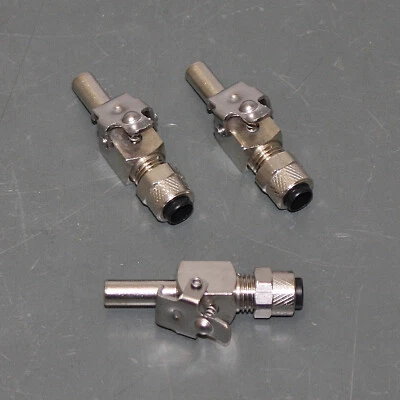 (3) Parker Through Coupler 393P-4-4, 1/4" Compression x 1/4" Tube OD, CA360 - Image 1 of 4