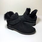UGG McKay Boots Sheepskin Ankle Booties Black Water Resistant Size 6.5 NEW