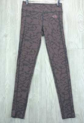 Leggings North Face Feminina FlashDry Pequena Rosa Preta Roupa Ativa Yoga Athleisure - Imagem 1 de 4