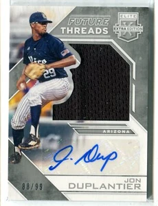 2016 Elite Extra Edition Jon Duplantier Future Thread JERSEY AUTO RC /99 D-BACKS - Picture 1 of 1