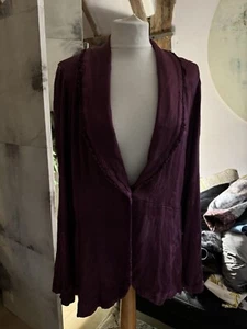 Ghost Jacket Womens Vintage Size XL dark plum. New - Picture 1 of 18