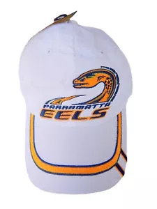 2004 Parramatta Eels NRL New Vintage Rugby League Football White Cap Hat - Foto 1 di 9