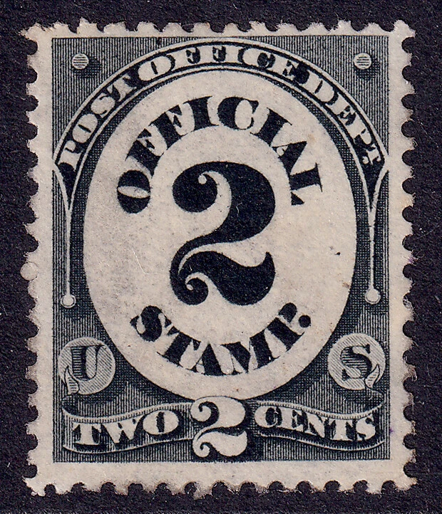 US Scott O48, 1873 Offical Stamp, 2c black, UNUSED NG - Image 1 of 1