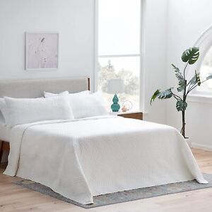 Linenspa Microfiber Coverlet Bedspread with Pillow Shams-Lightweight All-Season