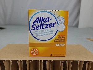 1x READ Alka Seltzer Gold Effervescent Tablets Heartburn Relief 36 Tablets  - Picture 1 of 9