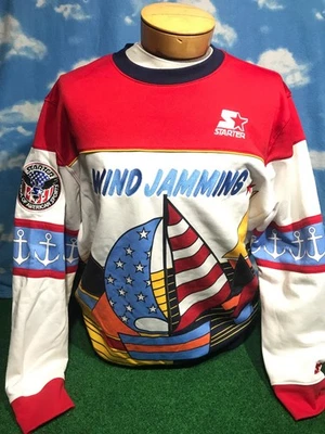 Sudadera Wind Jamming Suéter Starter XL Rojo Pullover de Navegación Nueva sin Etiquetas 35 S2 Foto 1 de 4