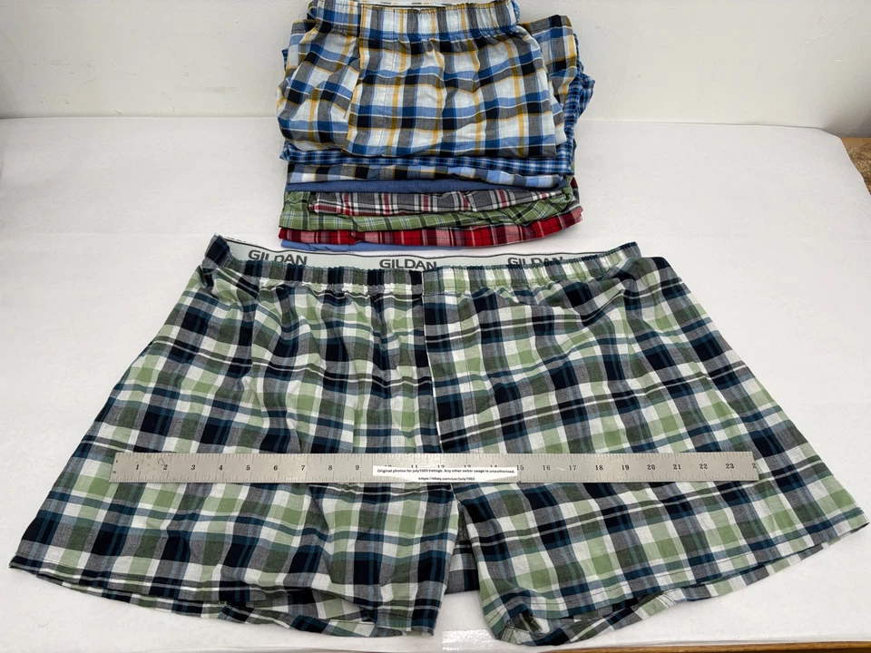 (9) NUEVOS Boxers Gildan Sin Etiquetas para Hombre 2XL (XXL) - Patrones Multicolores - ¡LEER! Foto 1 de 4