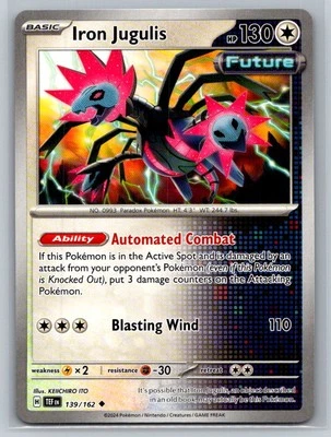 Iron Jugulis #139/162 SV05: Temporal Forces Uncommon - Pokemon Cards G33 - Image 1 of 2