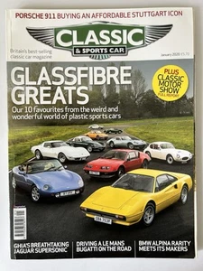 Classic & Sports Car Magazine Glassfibre Greats & 911, Bugatti T55 January 2020 - Picture 1 of 5