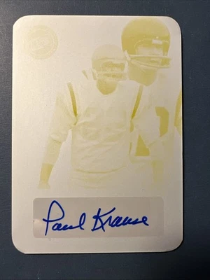 - 1 de 1 Placa de Impresión AUTO - Paul Krause VIKINGS 2024 Press Pass Premium #1/1 Foto 1 de 2