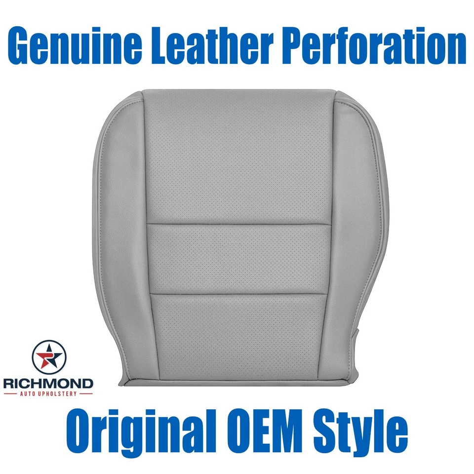 Cubierta de asiento de cuero genuino gris con parte inferior del lado del conductor para Honda Ridgeline 2018 2019 Foto 1 de 4