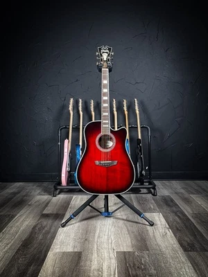 Guitarra elétrica/acústica D’Angelico Premier Bowery - Trans Black Cherry Burst - Imagem 1 de 4