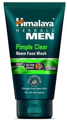 HIMALAYA MEN PIMPLE CLEAR NEEM FACE WASH 100ML FREE SHIPPING WORLD WIDE - Image 1 of 2