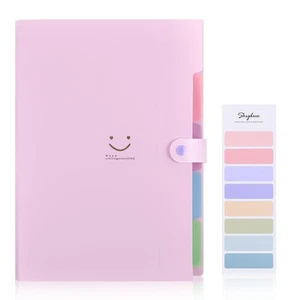 Expanding File Folder with 5 Pockets, Cute Accordion File Organizer, Letter S... - Picture 1 of 7