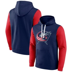 Para hombres Fanatics Azul Marino Colón Chaquetas Equipo Pullover Sudadera con Capucha - Imagen 1 de 3
