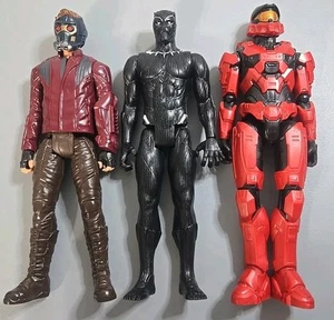 Lot of 3 Action Figures Hero Fighter Bots Superheroes 10-12 " Mixed Toy Bundle - Picture 1 of 2