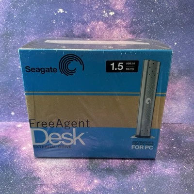 Seagate FreeAgent Desk 1.5TB USB 2.0 External Hard Drive Auto Backup - Sealed - Image 1 of 4