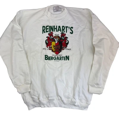 Sudadera blanca Reinhart's Biergarten Deutschland años 90 cerveza y licor talla XL Foto 1 de 4