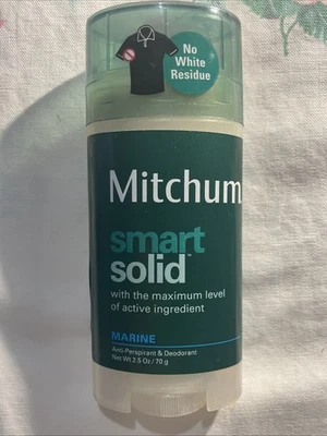 Mitchum MARINE Smart Solid Antiperspirant Deodorant No White Residue 2.5oz RARE - Image 1 of 4