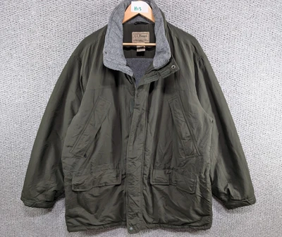 LL BEAN Men's Dark Green Polartec Thinsulate Insulated Barn Field Jacket Coat XL - Image 1 of 4