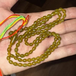 SELTENE OLIVE 99 PERLEN لون الزيتون ORIGINAL SHAH MAGHSOUD 37 cm شاه مقصود تسبيح - Bild 1 von 20