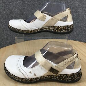 Rieker Shoes Womens 37 Anti Stress Casual Comfort Mary Jane White Faux Leather